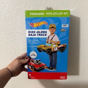 Monster jam Hot Wheels Foam Ride along Baja Truck Costume NEW Sz. 2T - 4T